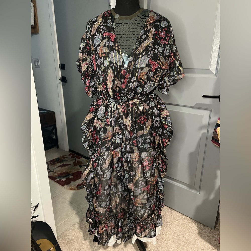 Angie Boot Barn Sheer Kimono Size Small